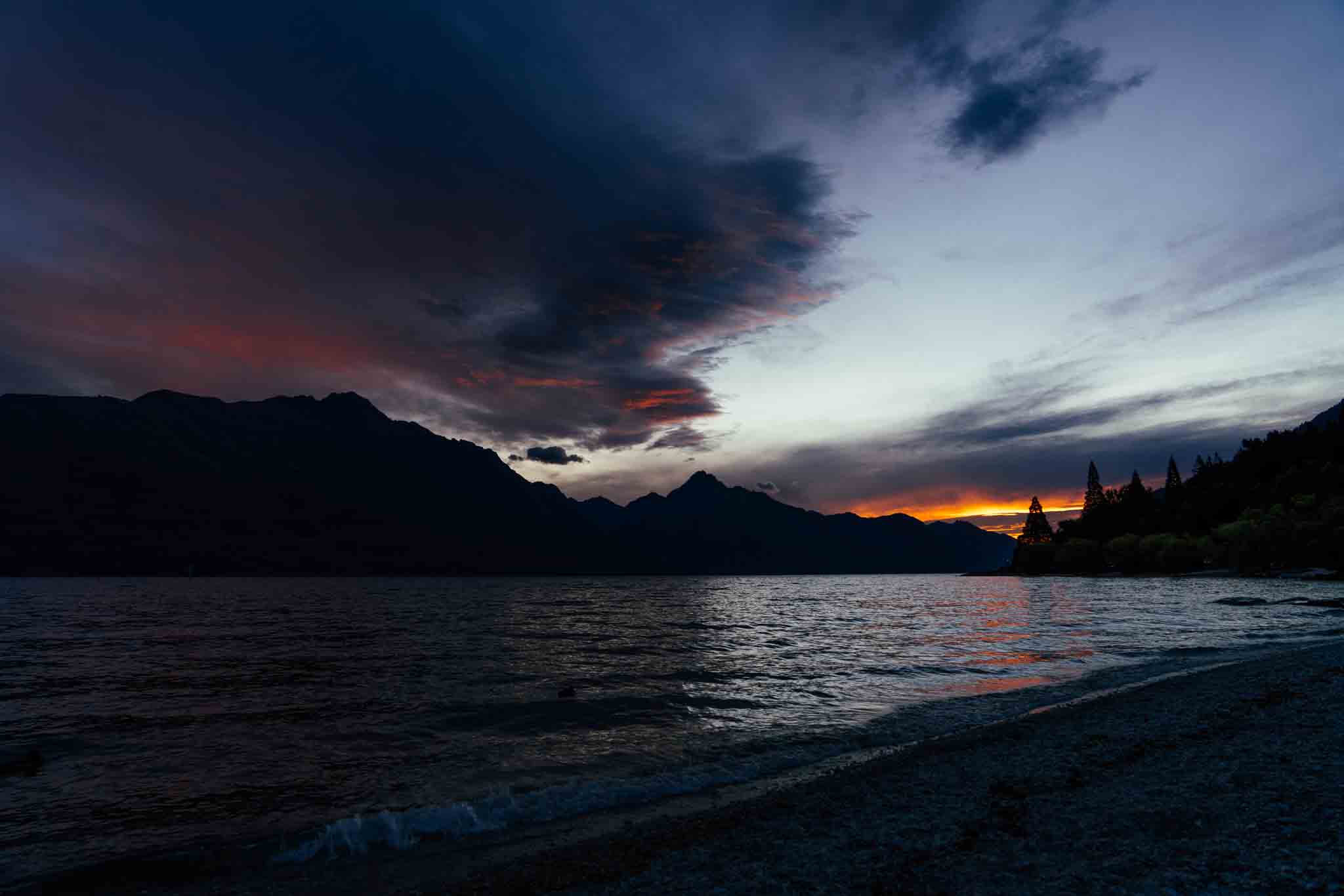 Sunset of Lake Whakatipu 2