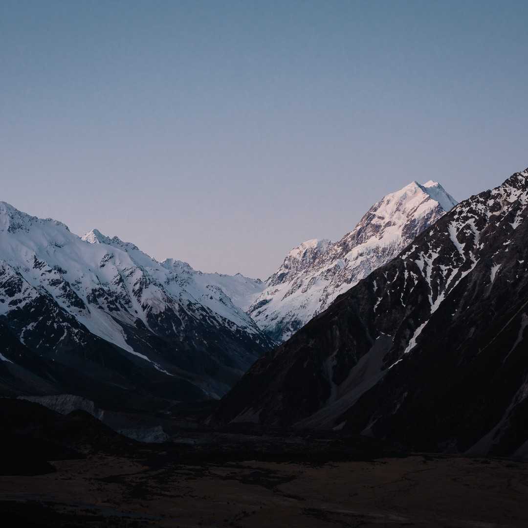 Mount Cook in dusk