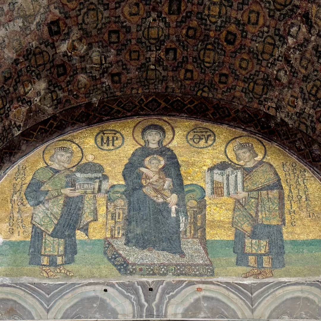 Wall painting of Hagia Sophia