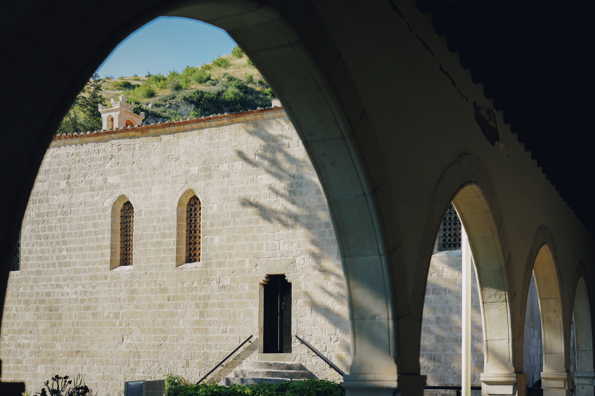 Cloister at Saint Neophytos Monastery